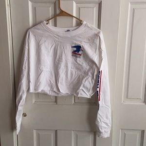 Forever 21 Cropped Long Sleeve Tee